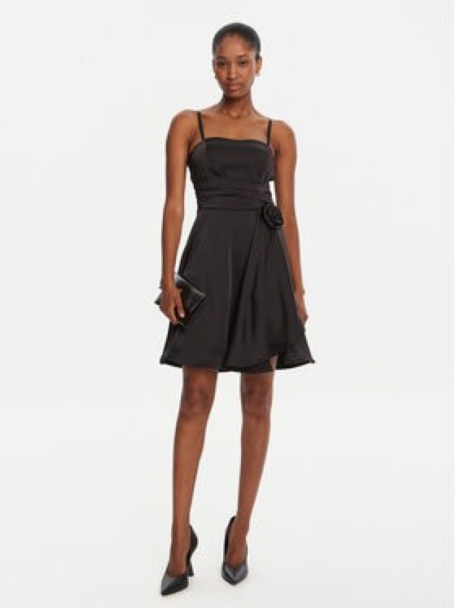 Rinascimento Sukienka koktajlowa CFC0125219003 Czarny Slim Fit