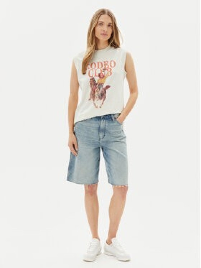 Wrangler Bluzka Muscle 112362574 Biały Relaxed Fit