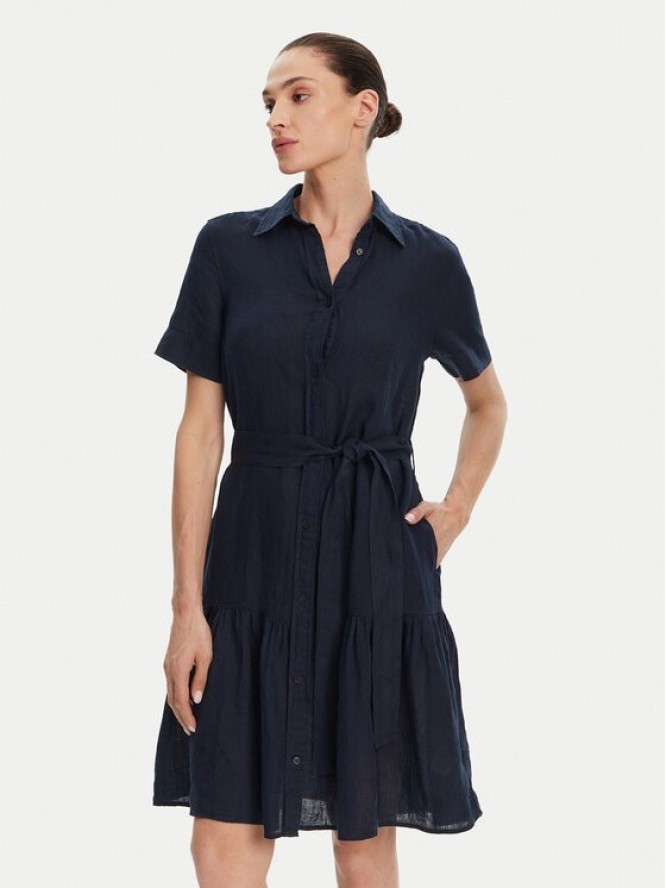 Gant Sukienka koszulowa 4503434 Granatowy Regular Fit