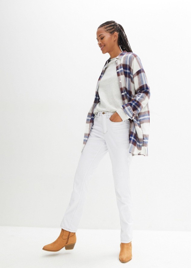 Dżinsy ze stretchem Straight, mid waist