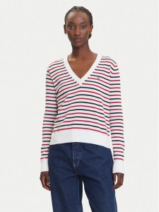 Tommy Jeans Sweter Essential DW0DW19888 Kolorowy Regular Fit