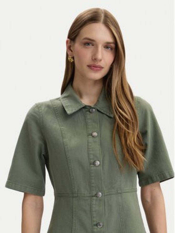 Vero Moda Sukienka jeansowa Daisy 10346217 Zielony Standard Fit