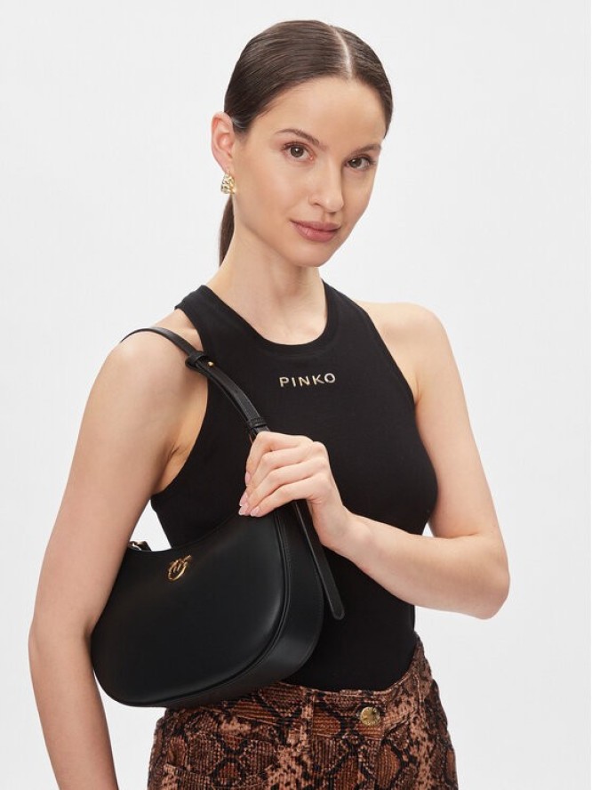 Pinko Torebka Half Moon Mini Fl . PE 24 PLTT 102790 A0F1 Czarny