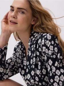 Marynarka w kwiaty - wielobarwny