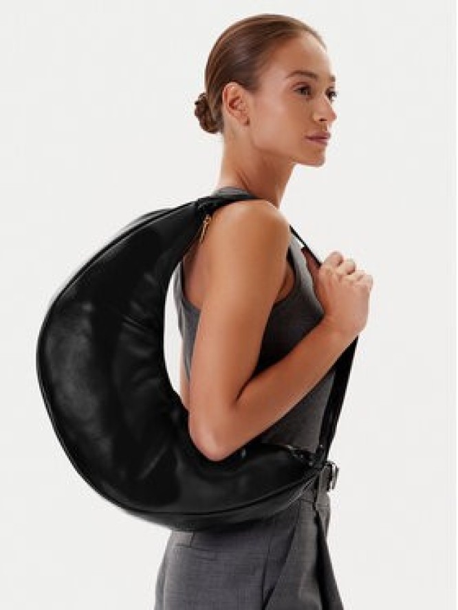 Calvin Klein Torebka Pinched Soft Crescent Lg LV04F3009G Czarny