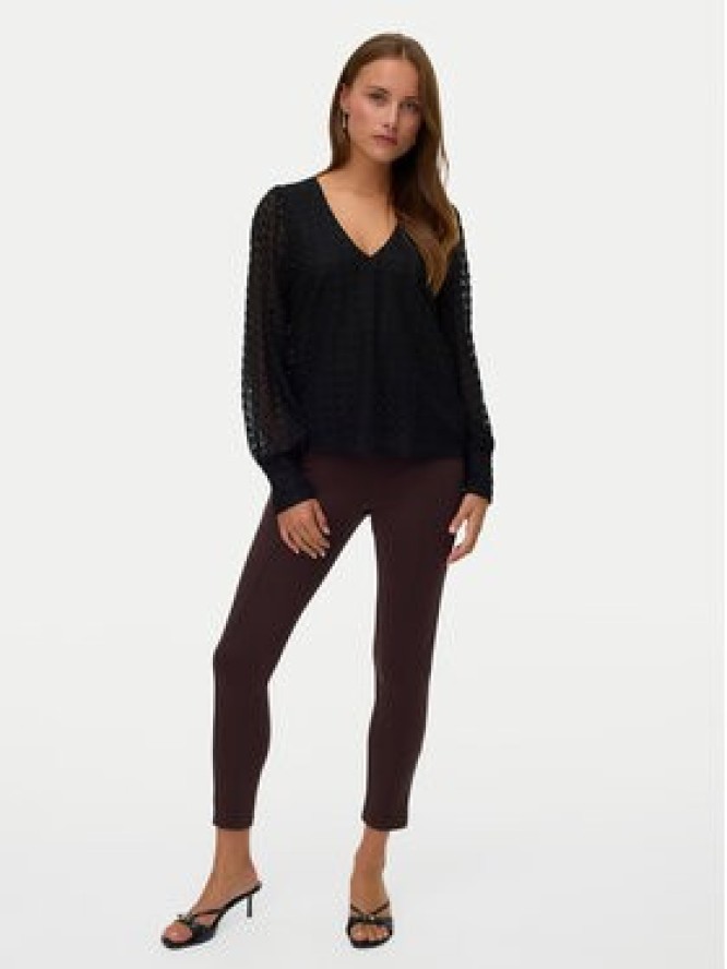 Vero Moda Bluzka Vmbecca 10336137 Czarny Regular Fit