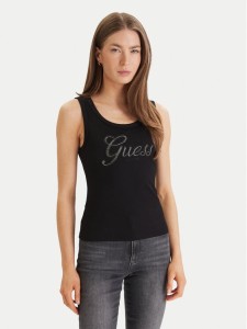 Guess Top W6GP22 K2954 Czarny Regular Fit
