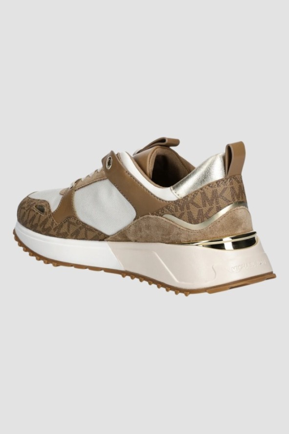 MICHAEL KORS Logowane sneakersy damskie Theo Trainer, Rozmiar 37