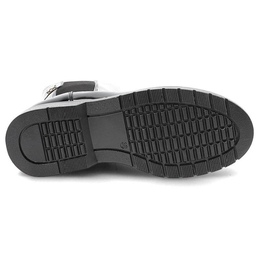 Czarne Botki Tommy Hilfiger Modne Buty Damskie