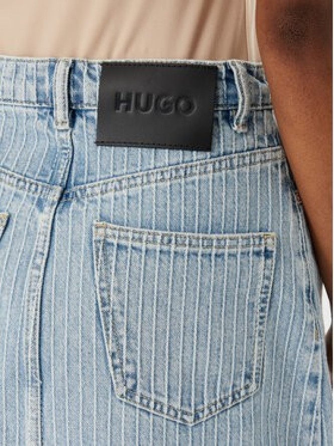 HUGO Spódnica jeansowa Gatje_4 50568239 Błękitny Regular Fit