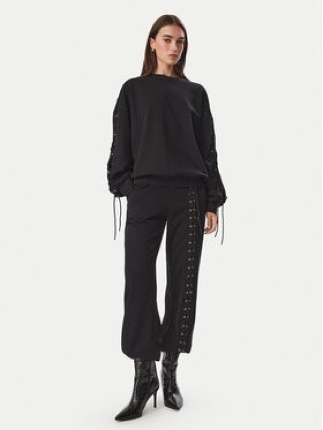 Liu Jo Spodnie dresowe TF6277 F0334 Czarny Relaxed Fit