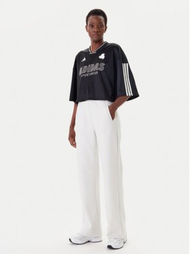 adidas T-Shirt Tiro Cut 3-Stripes JG4097 Czarny Oversize