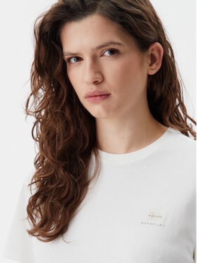 Napapijri T-Shirt S-Nina NP0A4H87 Biały Regular Fit