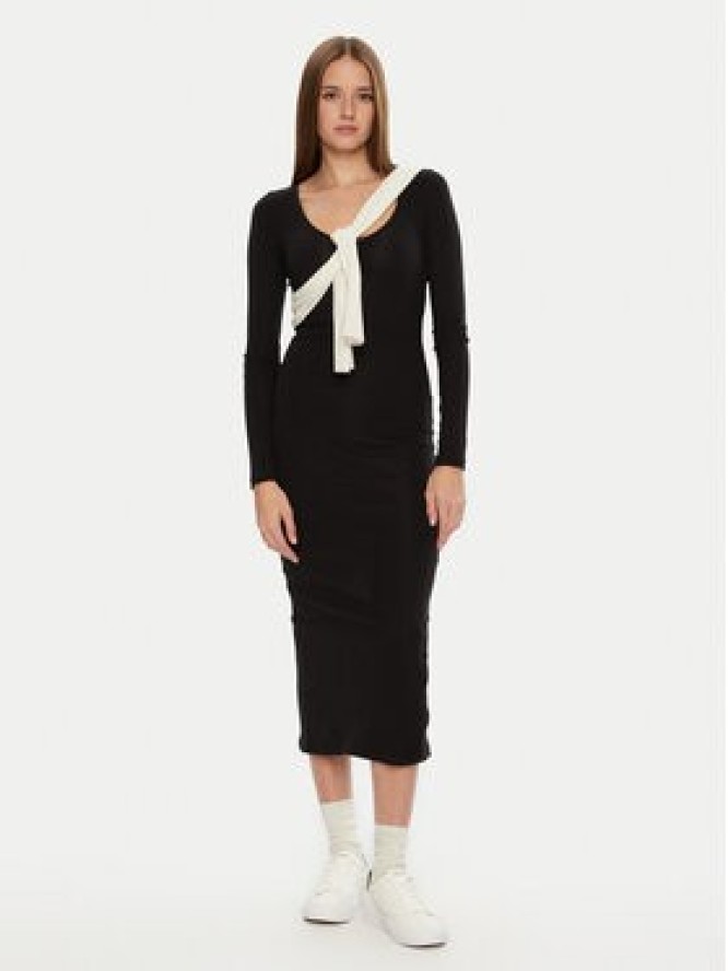 Brave Soul Sukienka codzienna LDRJ-624HOLLY Czarny Regular Fit