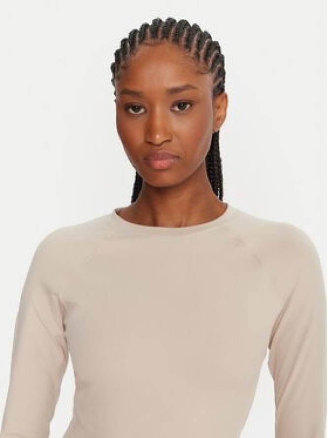 Reebok Koszulka techniczna Reebok X Ewa Chodakowska RK25316CCW Beżowy Slim Fit