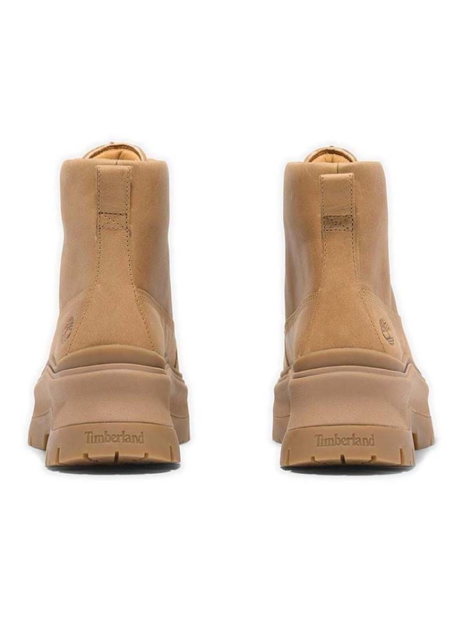 Timberland Skórzane kozaki zimowe "Roxie Lane" w kolorze jasnobrązowym rozmiar: 38,5