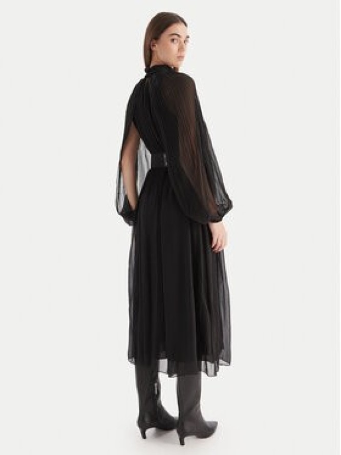 KAOS Sukienka koktajlowa RI1GX006 Czarny Regular Fit