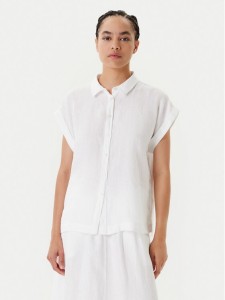 United Colors Of Benetton Koszula 5BMLDQ06V Biały Regular Fit