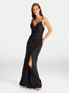 Hey Kyla Sukienka wieczorowa 5AI075HK Czarny Slim Fit