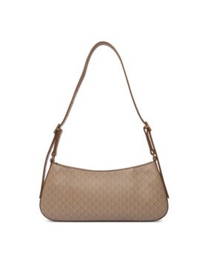 Calvin Klein Torebka Emblem Aop Small Shoulder Bag LV04F3324G Beżowy
