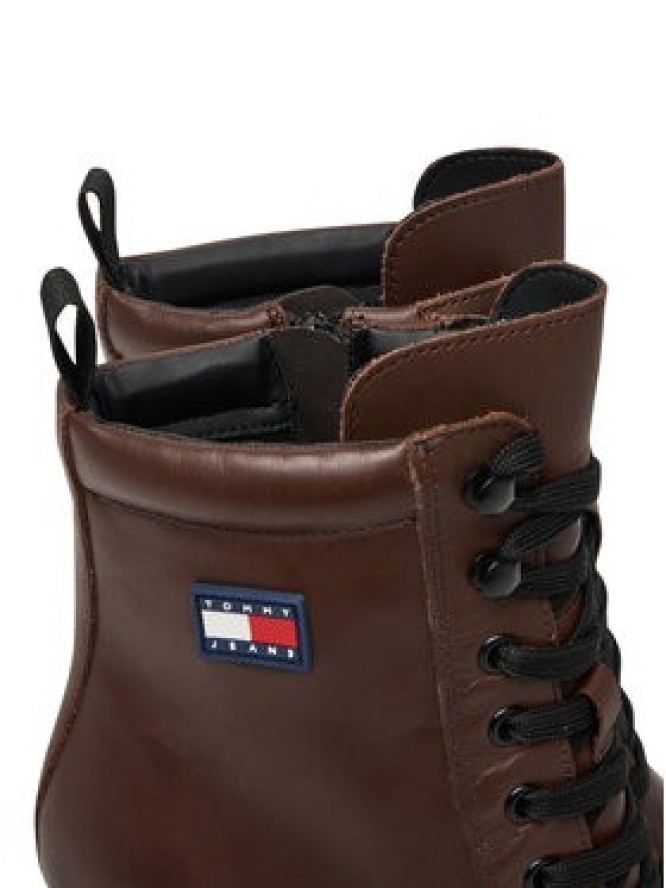 Tommy Jeans Trzewiki Tjw Lace Up EN0EN02832 Brązowy