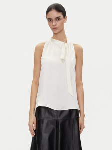 HUGO Bluzka 50540259 Écru Regular Fit