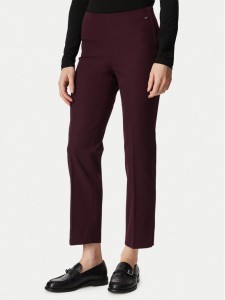 Tommy Hilfiger Spodnie materiałowe WW0WW51745 Bordowy Slim Fit