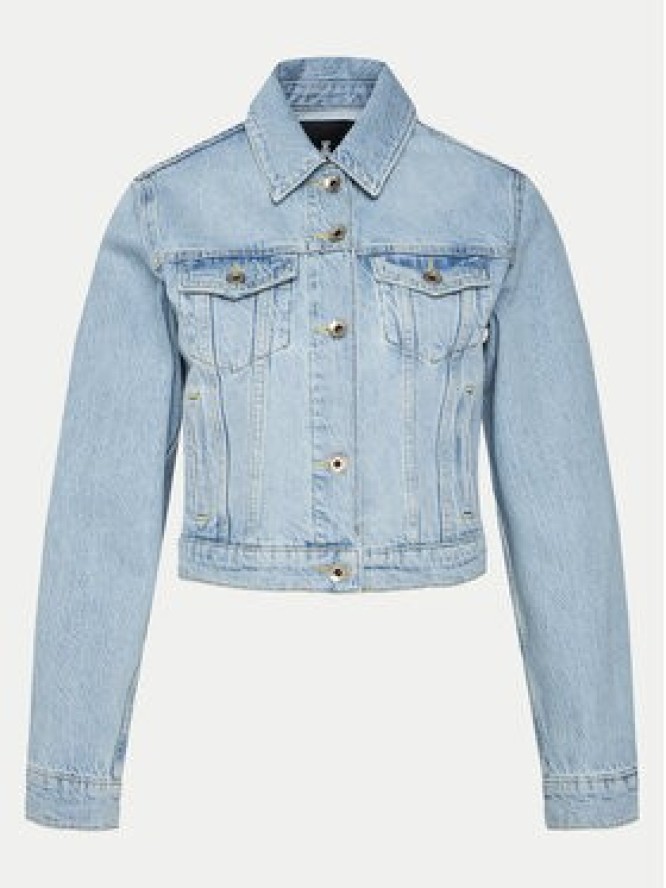 Patrizia Pepe Kurtka jeansowa 8O0170/D1WZB-CA49 Niebieski Regular Fit