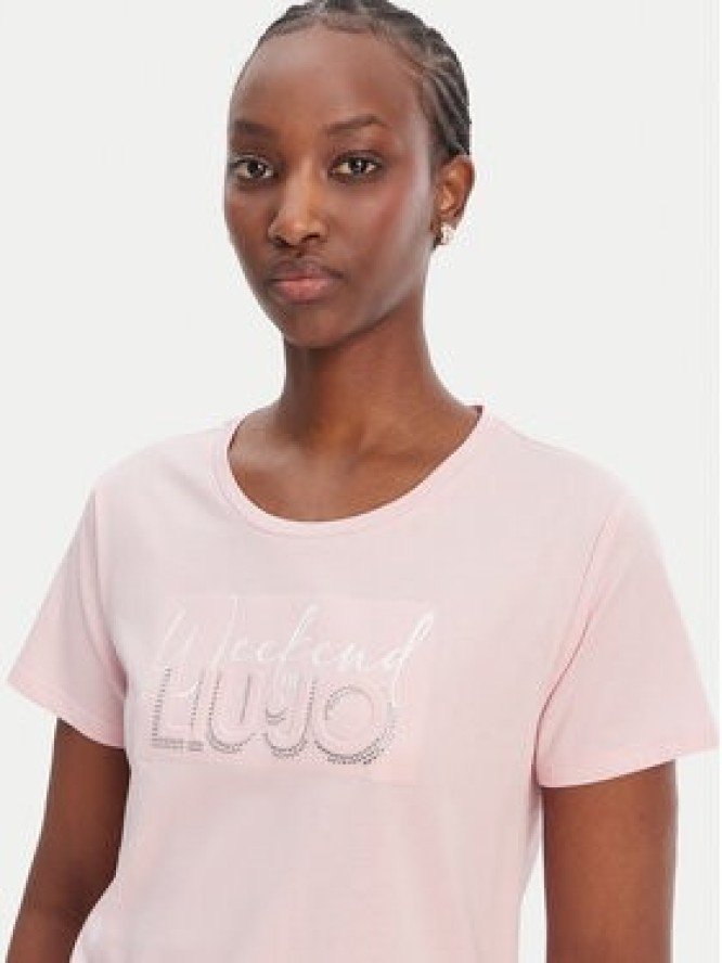 Liu Jo Sport T-Shirt TA6252 JS923 Różowy Regular Fit