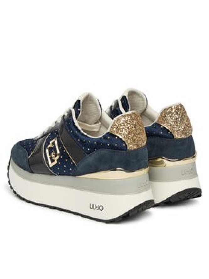 Liu Jo Sneakersy Maxi Wonder Plus 02 BF6009 PX901 Granatowy
