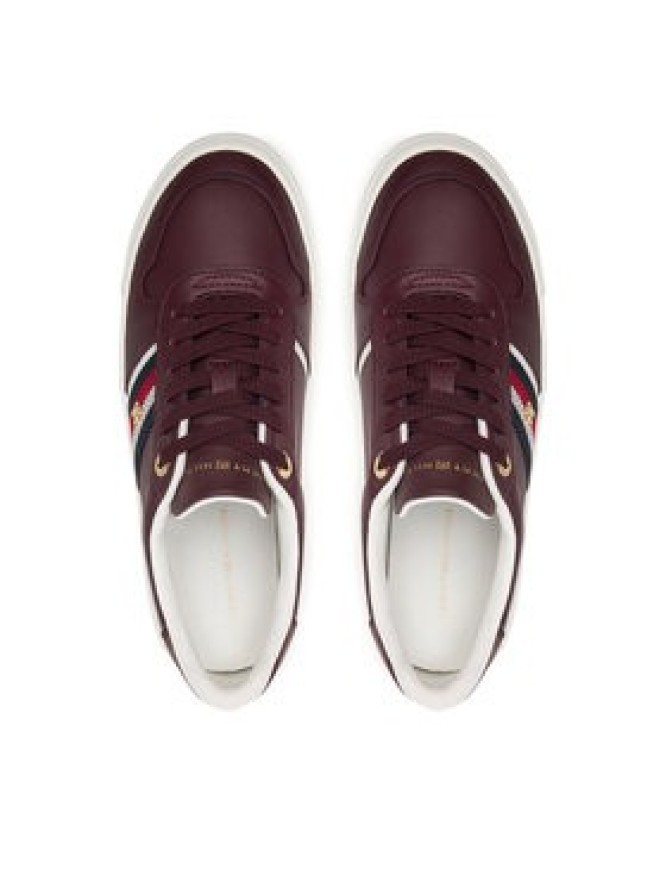 Tommy Hilfiger Sneakersy Th Platform Vulc Leather FW0FW09603 Brązowy