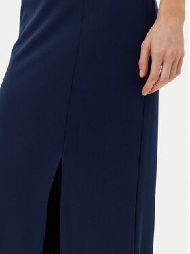 Rinascimento Sukienka wieczorowa CFC012361000 Granatowy Regular Fit