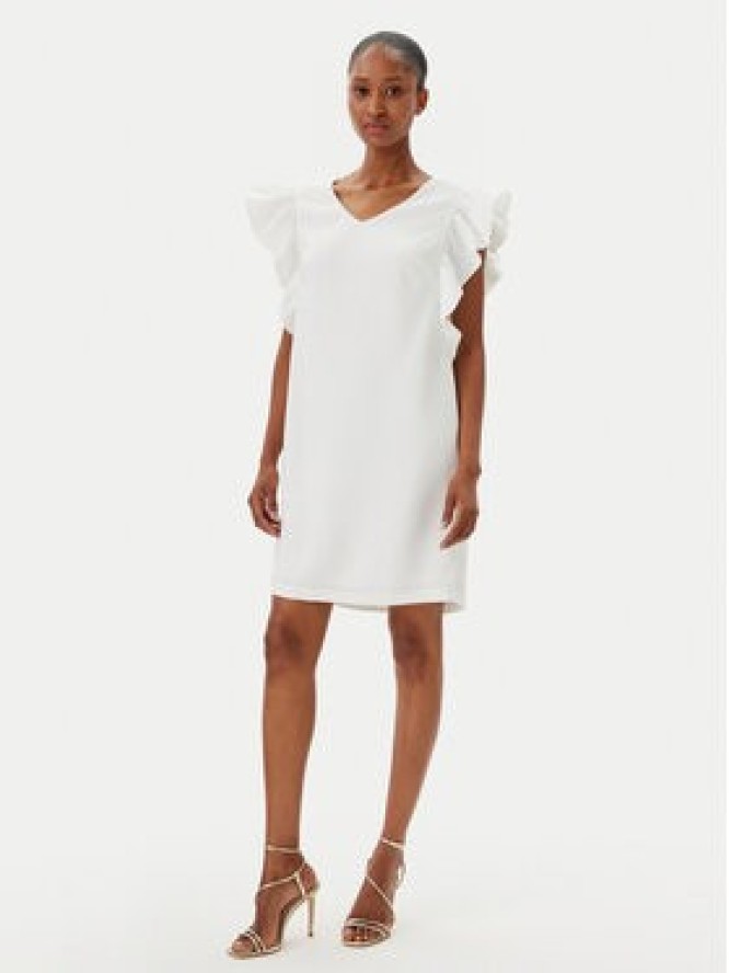 Fracomina Sukienka koktajlowa FR25SD1024W46001 Écru Regular Fit