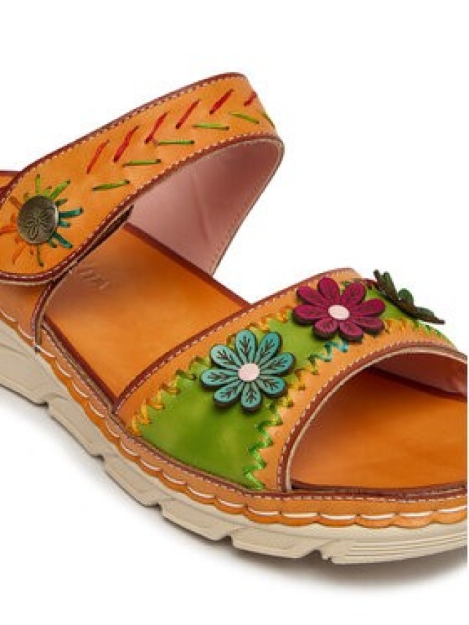 Laura Vita Klapki Dorry 13 Pomarańczowy