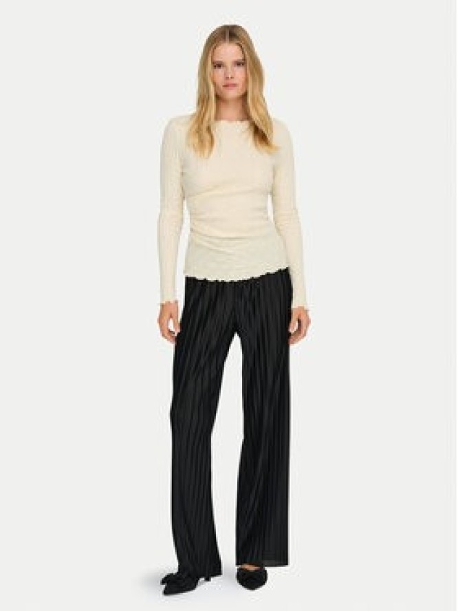 ONLY Bluzka Ella 15368469 Beżowy Slim Fit