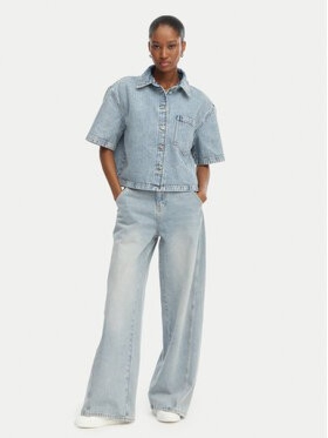 HUGO Koszula jeansowa Gesila_1 50559758 Błękitny Relaxed Fit