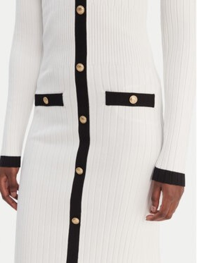 Guess Sukienka dzianinowa W6RK38 Z3HP2 Biały Regular Fit