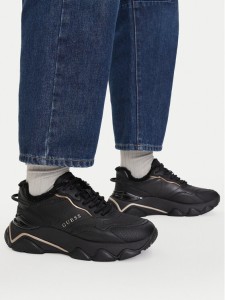 Guess Sneakersy FLFMI4 ELE12 Czarny