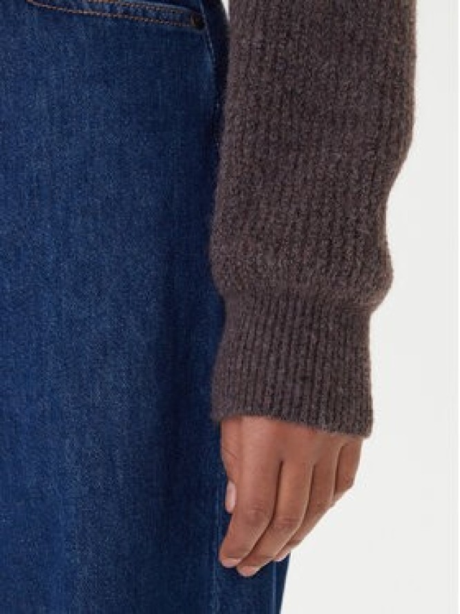 Tommy Jeans Sweter Badge DW0DW22024 Brązowy Regular Fit