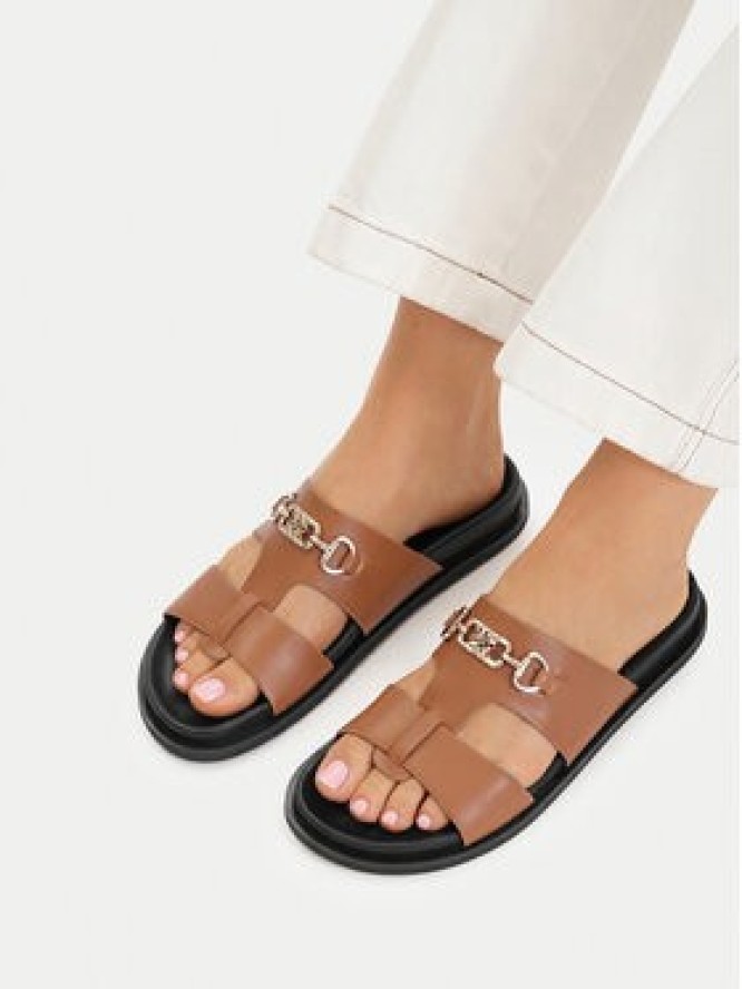 Nine West Klapki CEO-JDNW-05 Brązowy