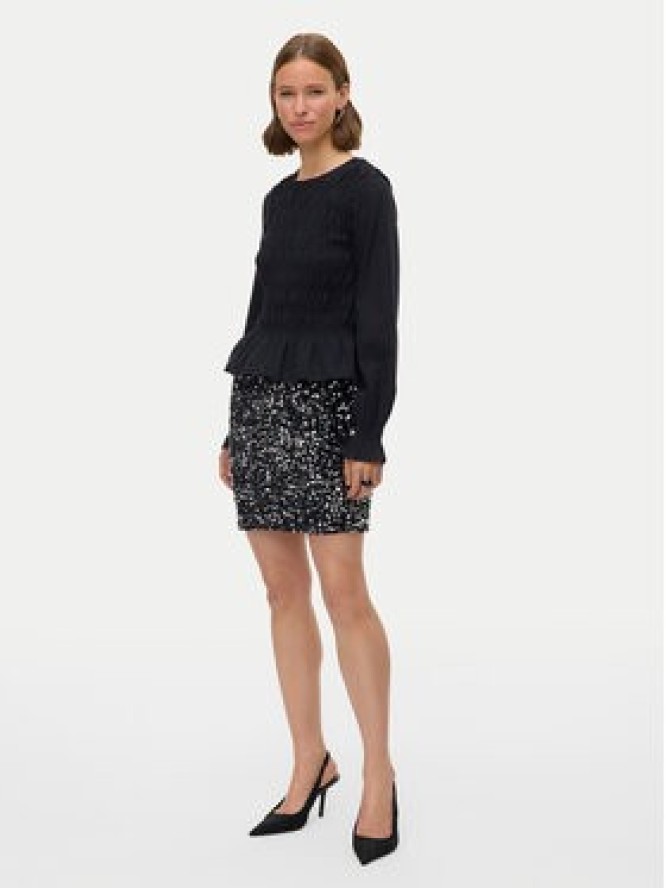 Vero Moda Spódnica mini Bella 10335704 Czarny Slim Fit
