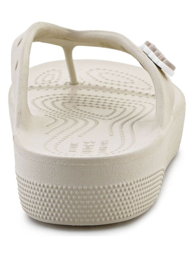 Crocs Japonki "Classic Platform" w kolorze kremowym rozmiar: 41/42