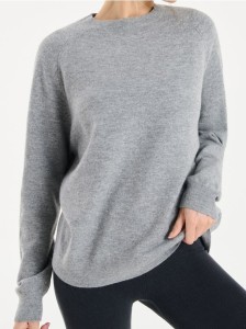 Sweter z długim rękawem - szary