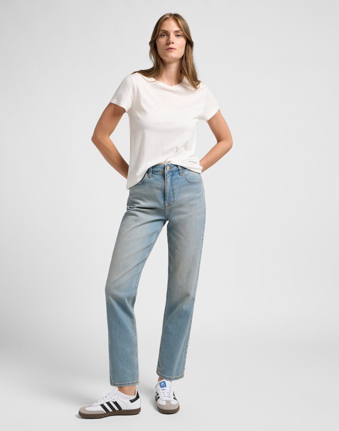 DAMSKIE SPODNIE LEE CBL MOM JEANS DENIM DAYS L34HUXE27 112340616