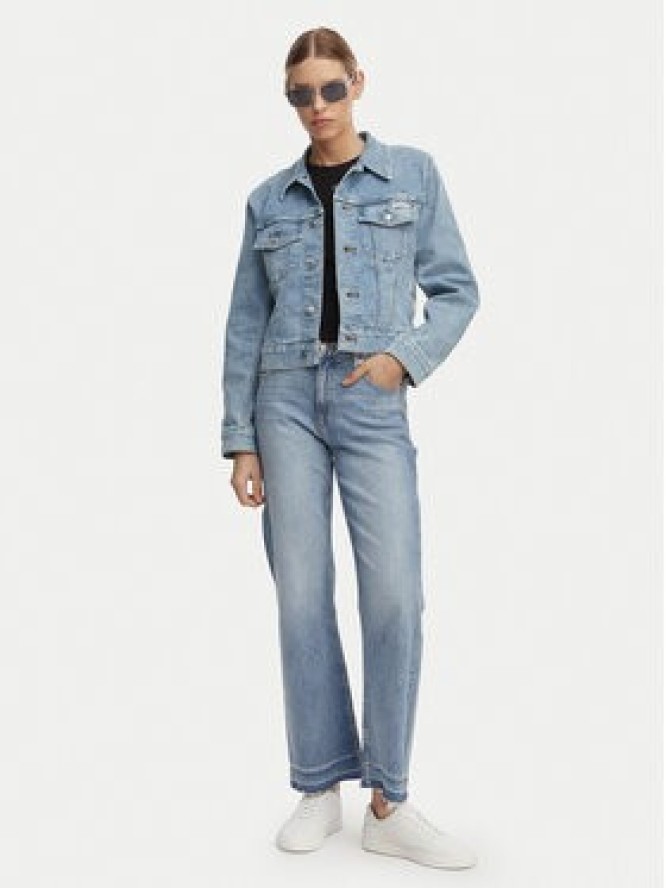 Calvin Klein Jeans Kurtka jeansowa LV047F672G Niebieski jasny Regular Fit