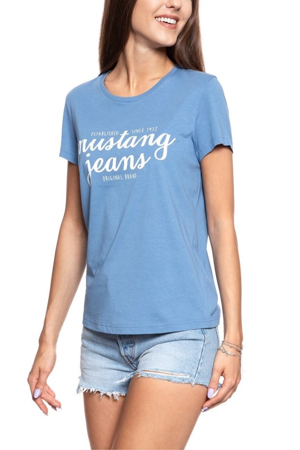 MUSTANG T SHIRT DAMSKI Alina C Print Quiet Harbour 1009402 5407