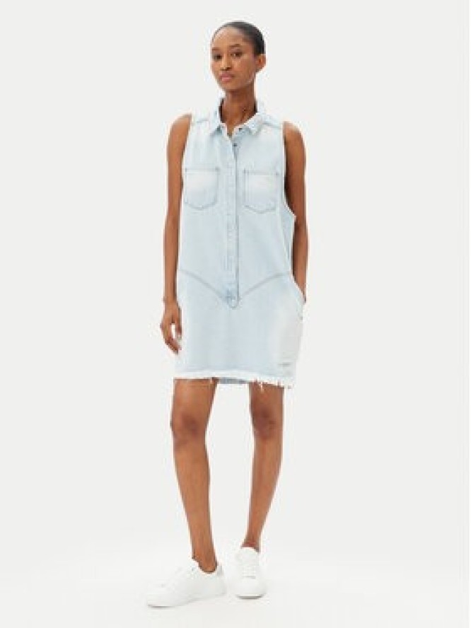 One Teaspoon Sukienka jeansowa Braxton 25354 Błękitny Regular Fit