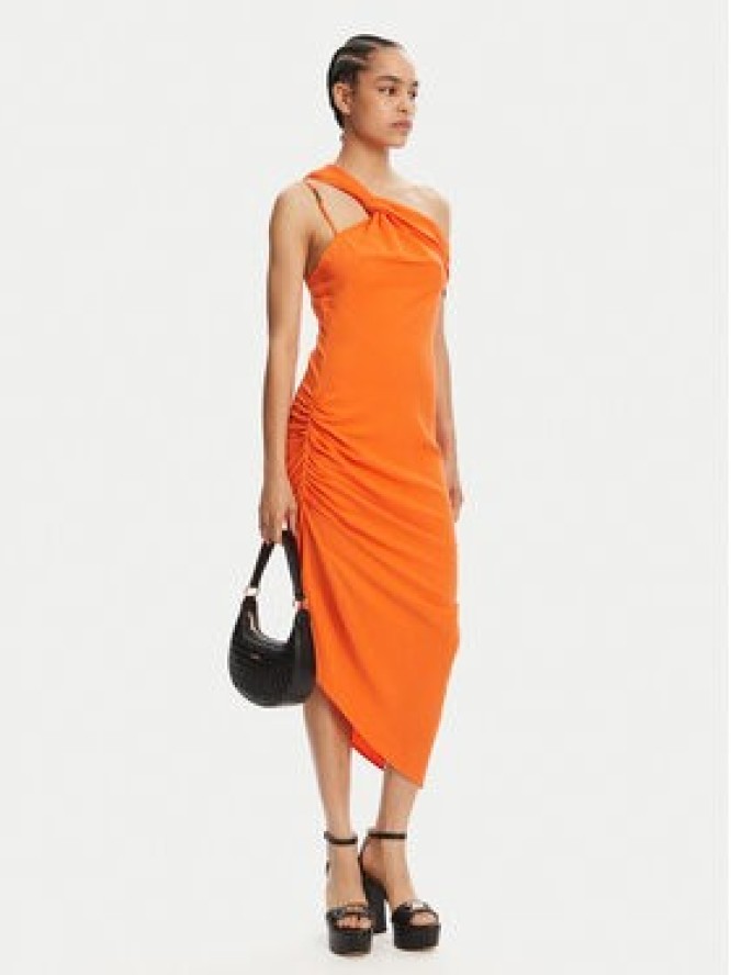 Versace Jeans Couture Sukienka koktajlowa 78HAO903 Pomarańczowy Slim Fit