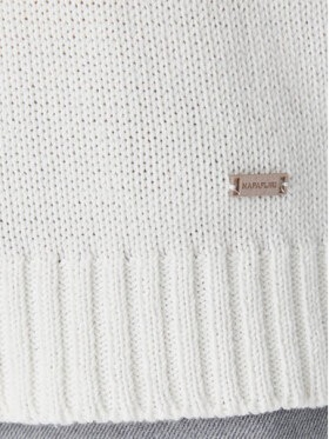 Napapijri Sweter D-Sambre W NP0A4IFK2061 Écru Regular Fit