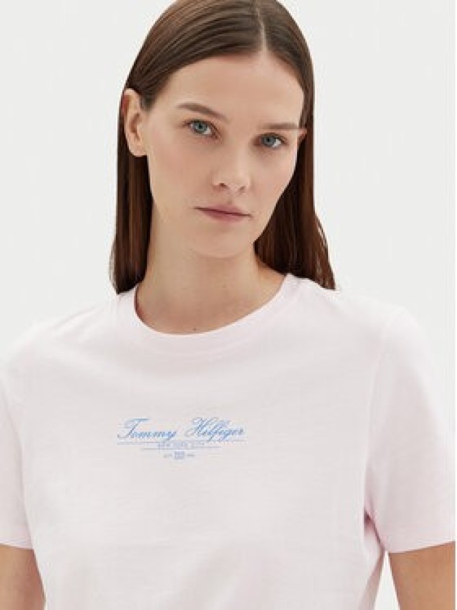 Tommy Hilfiger T-Shirt WW0WW45428 Różowy Regular Fit
